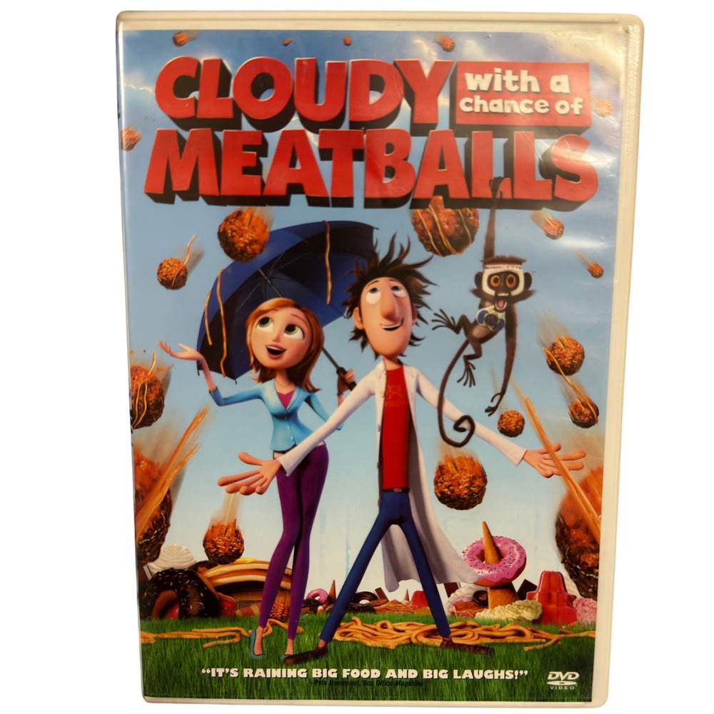 Cloudy with a Chance of Meatballs DVD 2010 Sony Pictures Animation Kids Movie